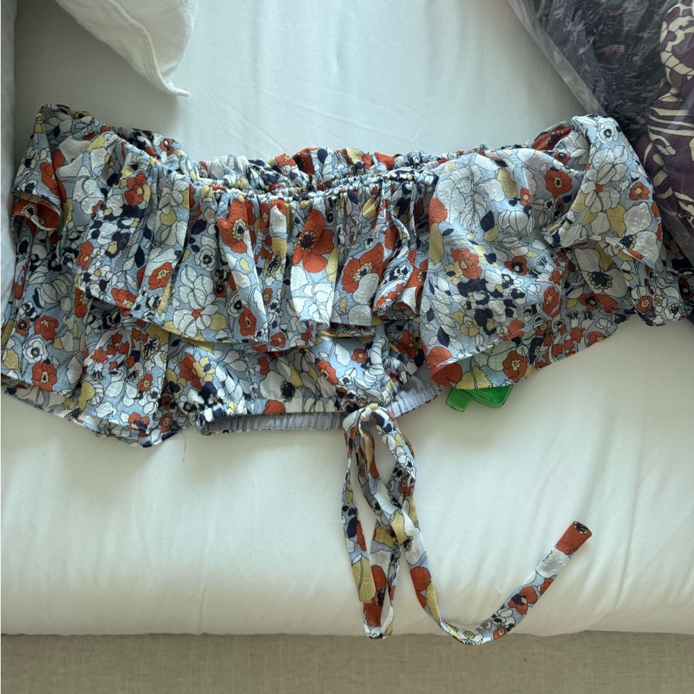 Alexis Multicolor Floral Off-Shoulder Top